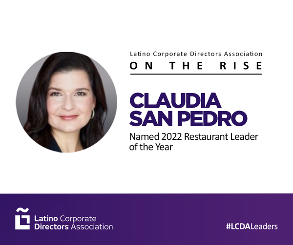 Claudia San Pedro, 2022 Restaurant Leader of the Year